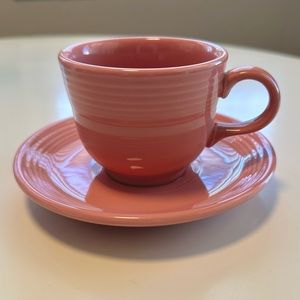 Fiestaware Rose Cup and Saucer (#1 of 2)